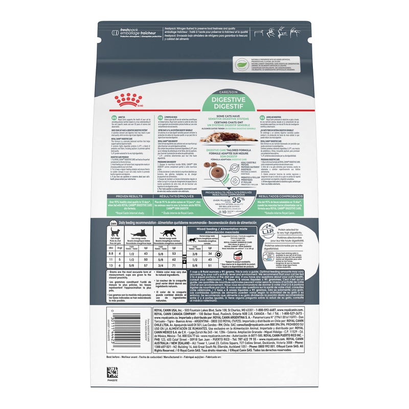 Royal Canin Feline Care Nutrition Digestive Care Adult Dry Cat Food, 6 lb Bag - Image 2